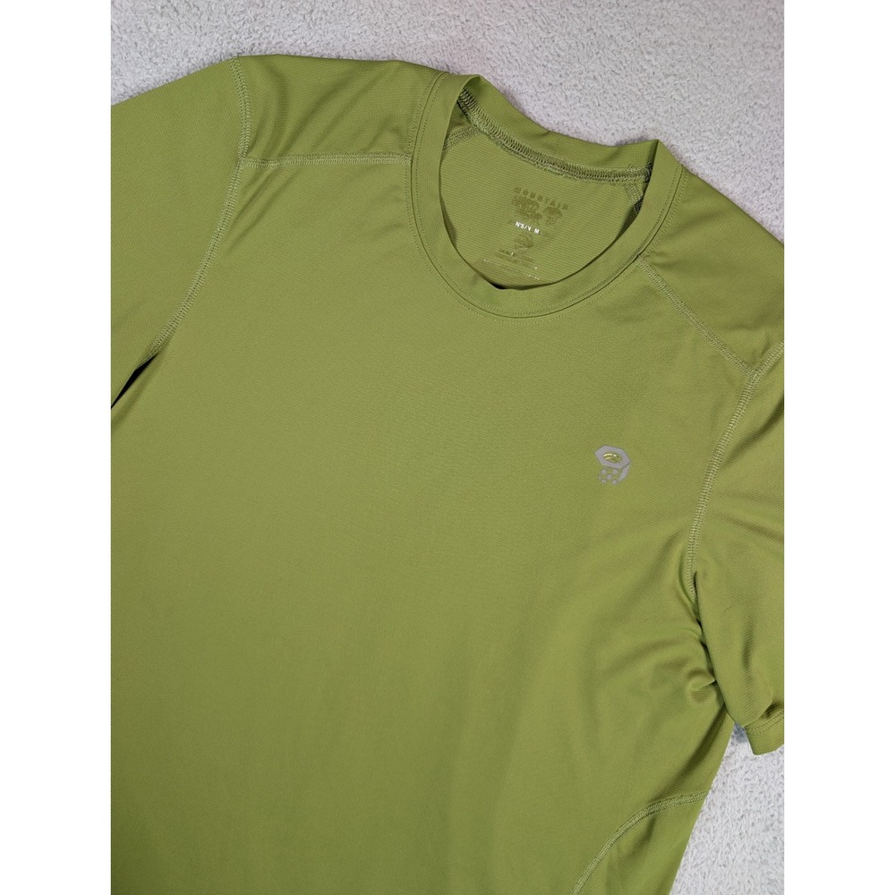 Mountain Hardwear Wicked Tech T-Shirt Mens Medium Green OM3013 Short Sleeve